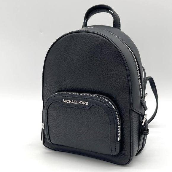 Michael Kors Jaycee Xsmall Convertible Zip Pocket Backpack Black - Picture 3 of 8